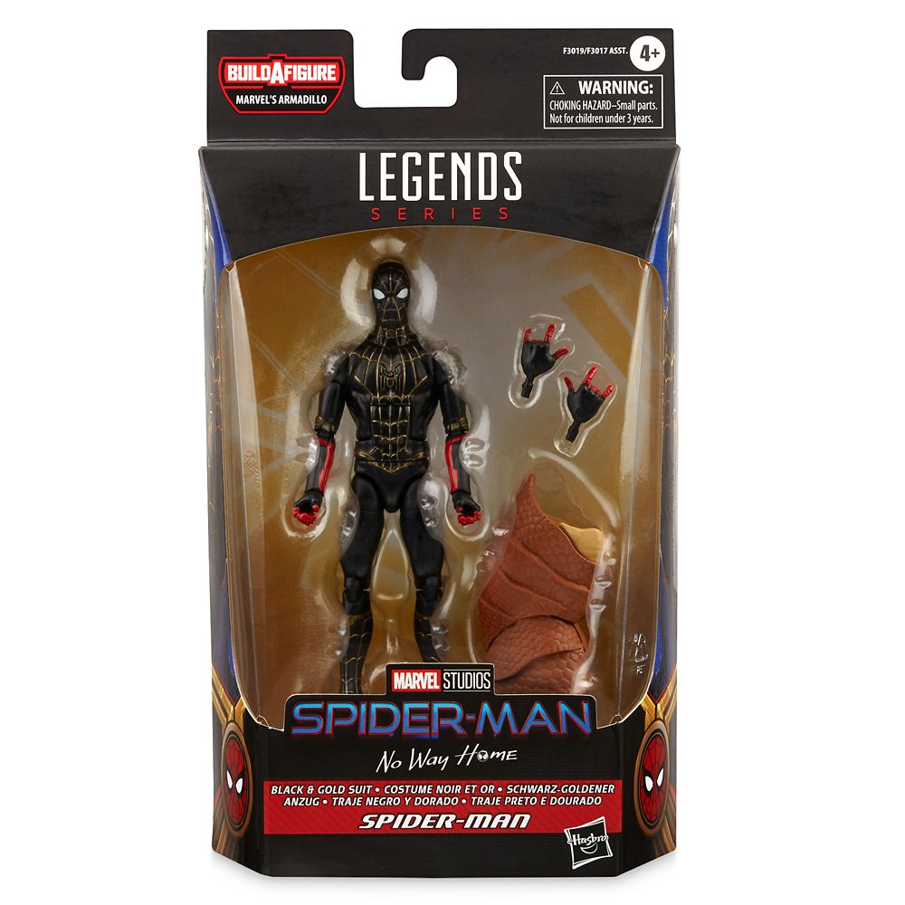 Spider-Man Black & Gold Action Figure by Hasbro – Legends Series – Spider-Man: No Way Home