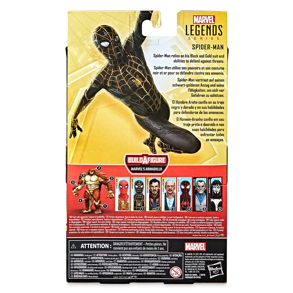 Spider-Man Black & Gold Action Figure by Hasbro – Legends Series – Spider-Man: No Way Home