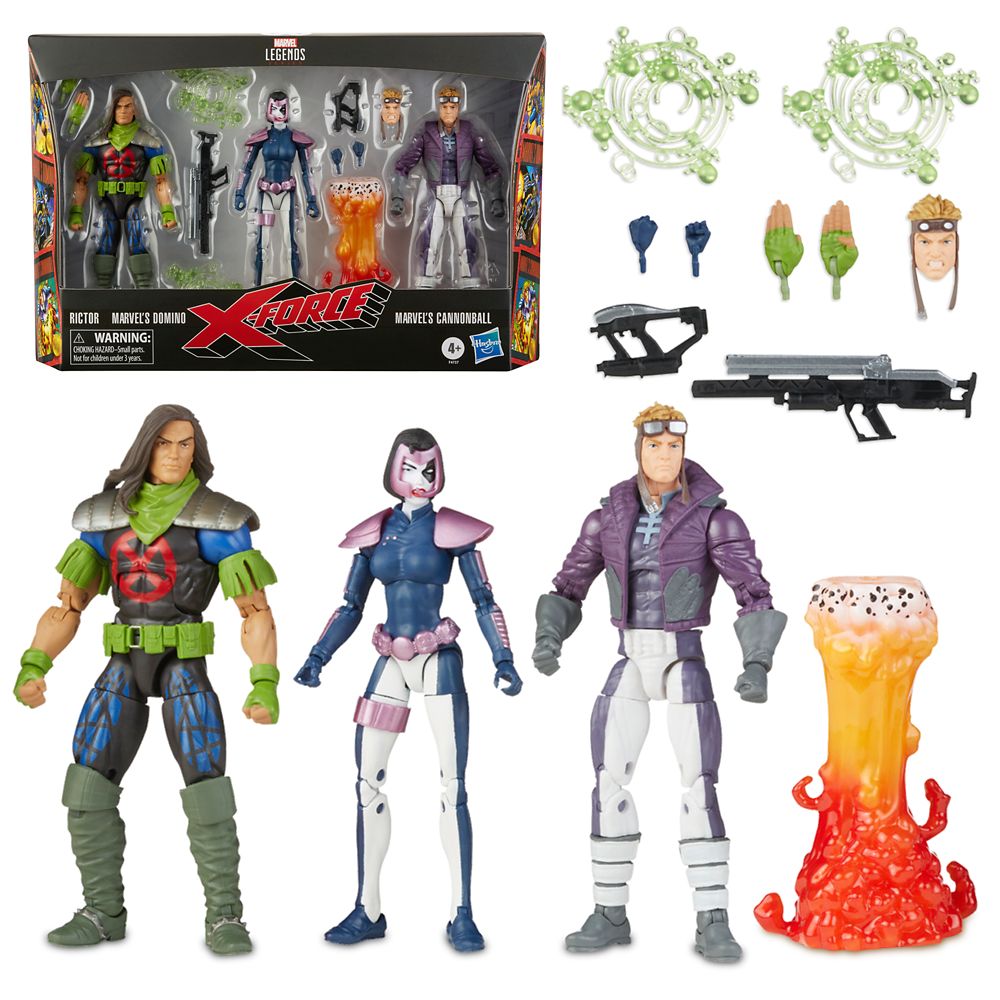 Domino, Rictor, and Cannonball Action Figure Set – X-Force – Marvel Legends – Exclusive Pre-Order