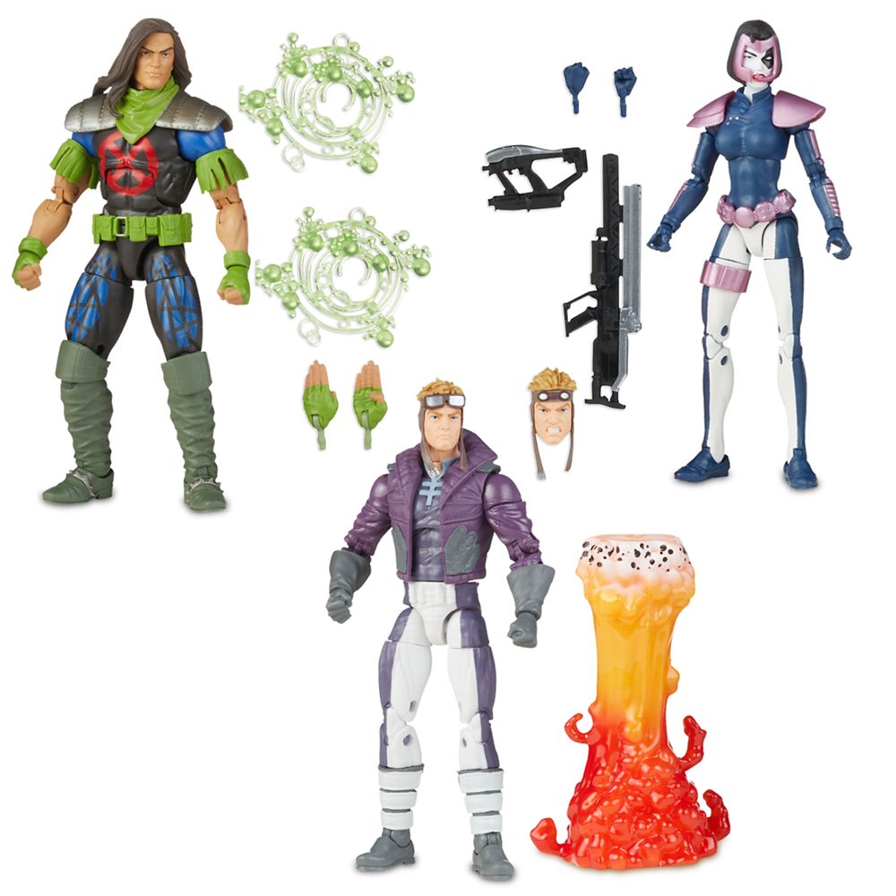 Domino, Rictor, and Cannonball Action Figure Set – X-Force – Marvel Legends – Exclusive Pre-Order