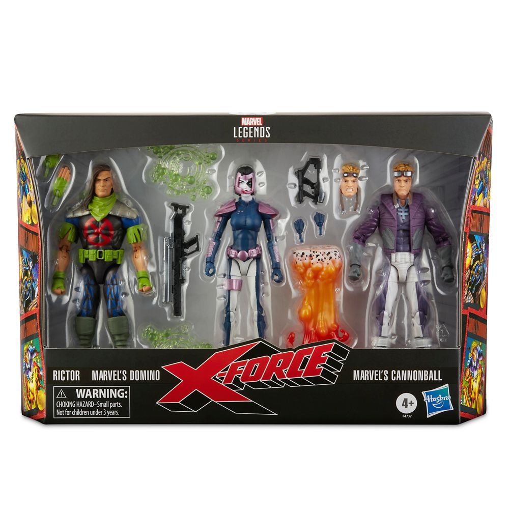 Domino, Rictor, and Cannonball Action Figure Set – X-Force – Marvel Legends – Exclusive Pre-Order