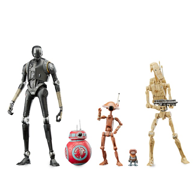 Disney Star Wars Galaxy’s Edge Black Series Droid Depot 6” Figurine Set 