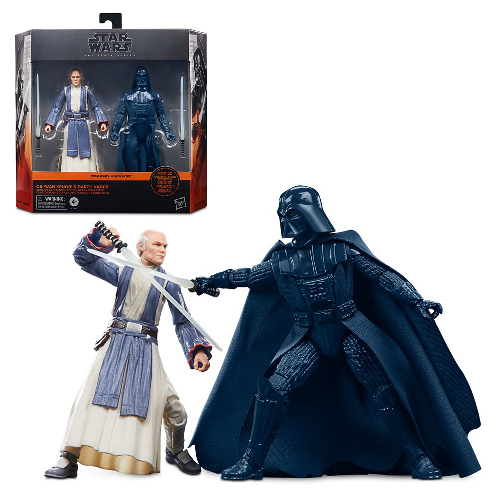 Obi-Wan Kenobi and Darth Vader Action Figure Set (Ralph McQuarrie Edition) – Star Wars: A New Hope – Black Series by Hasbro has hit the shelves