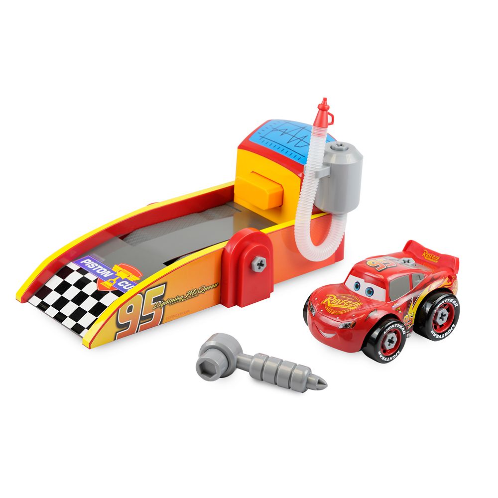 Lightning McQueen Mechanic Shop and Launcher Play Set