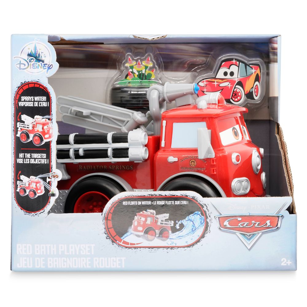 Red Fire Engine Bath Play Set – Cars