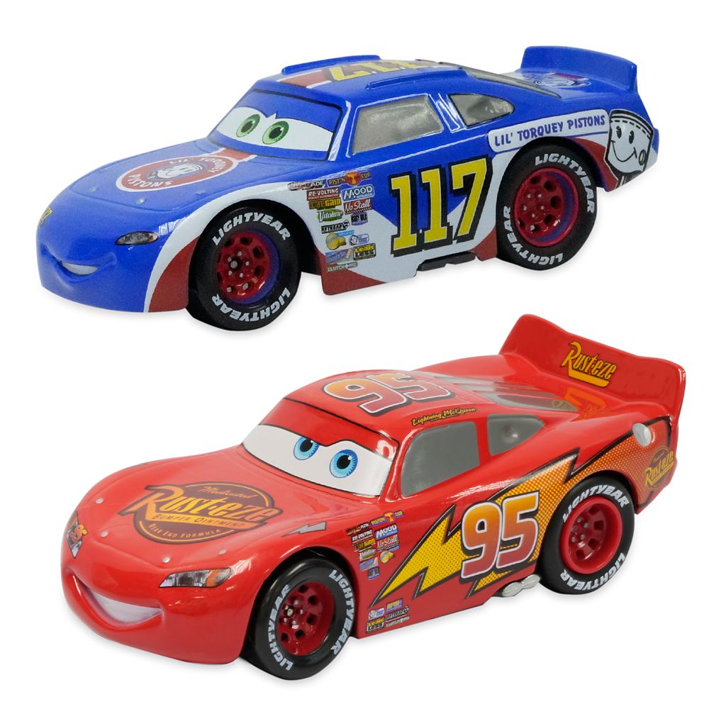 Lightning Mcqueen And Ralph Carlow Pullback Die Cast Twin Pack Cars
