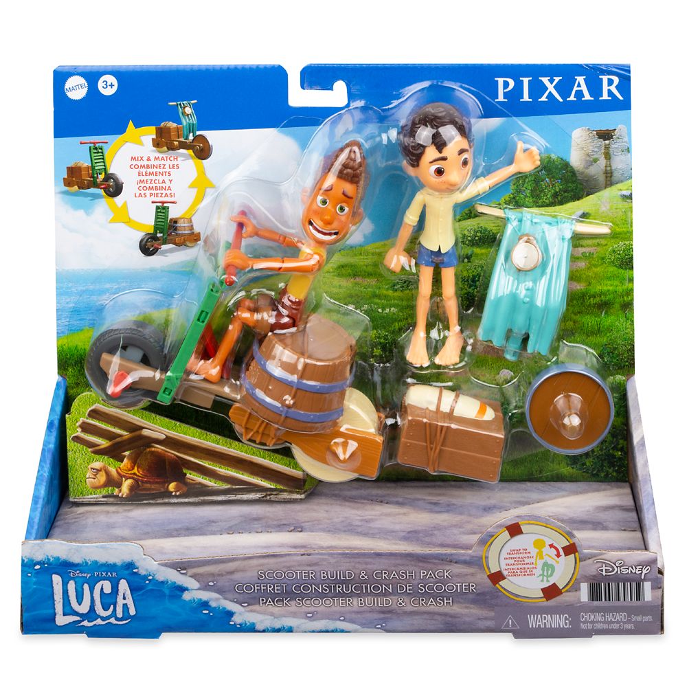 Luca Scooter Build & Crash Pack by Mattel