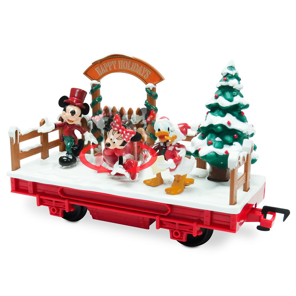 mickey mouse christmas train set