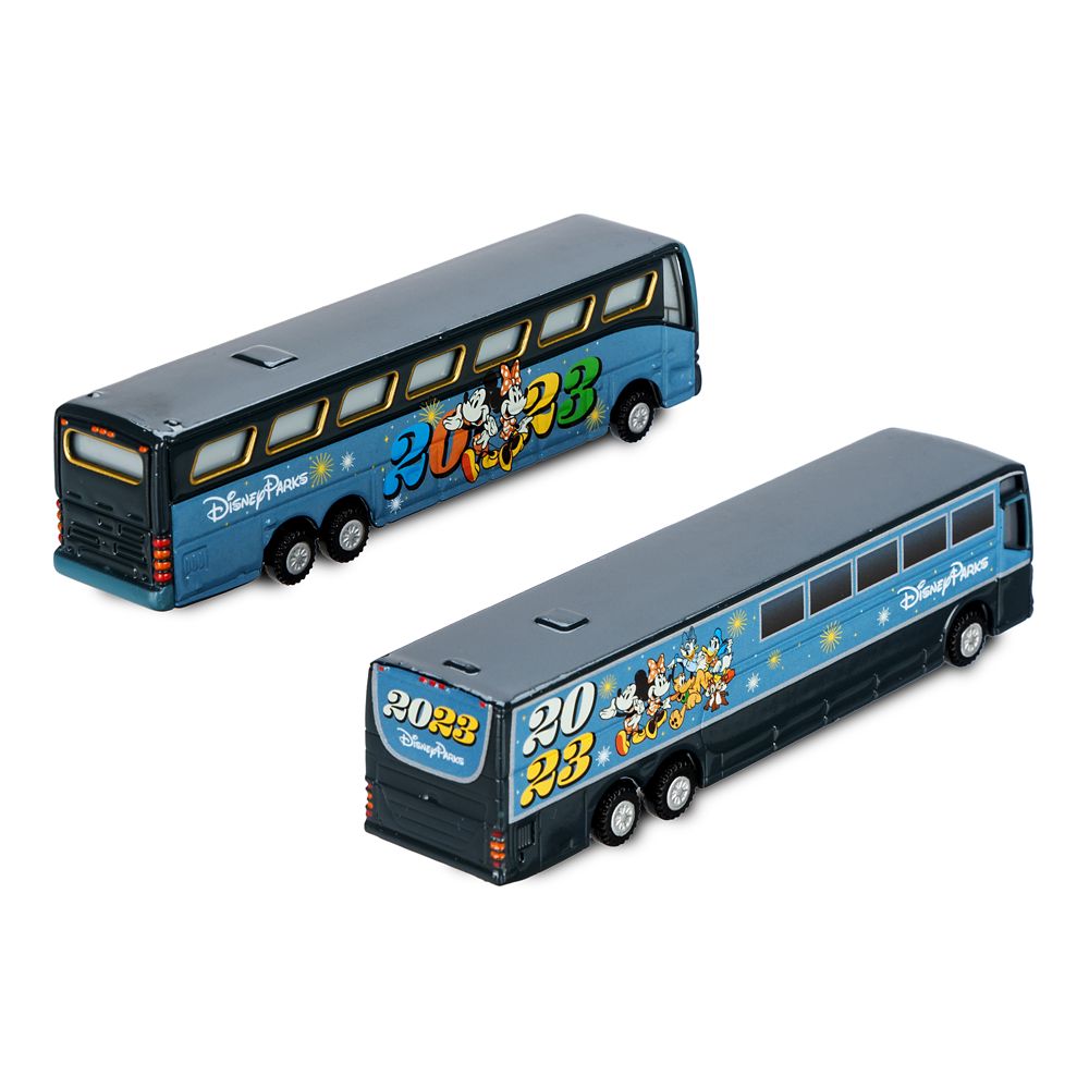 Mickey Mouse and Friends Disney Parks 2023 Die Cast Bus Set