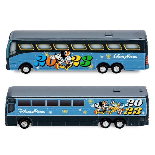 Mickey Mouse and Friends Disney Parks 2023 Die Cast Bus Set