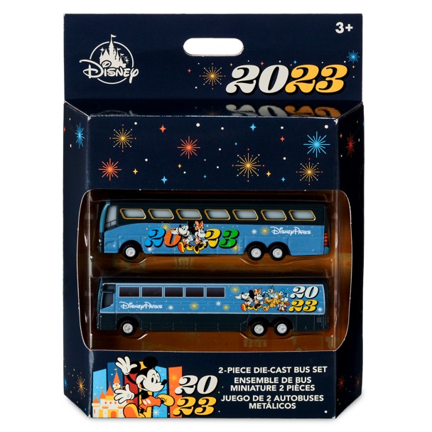 Mickey Mouse and Friends Disney Parks 2023 Die Cast Bus Set