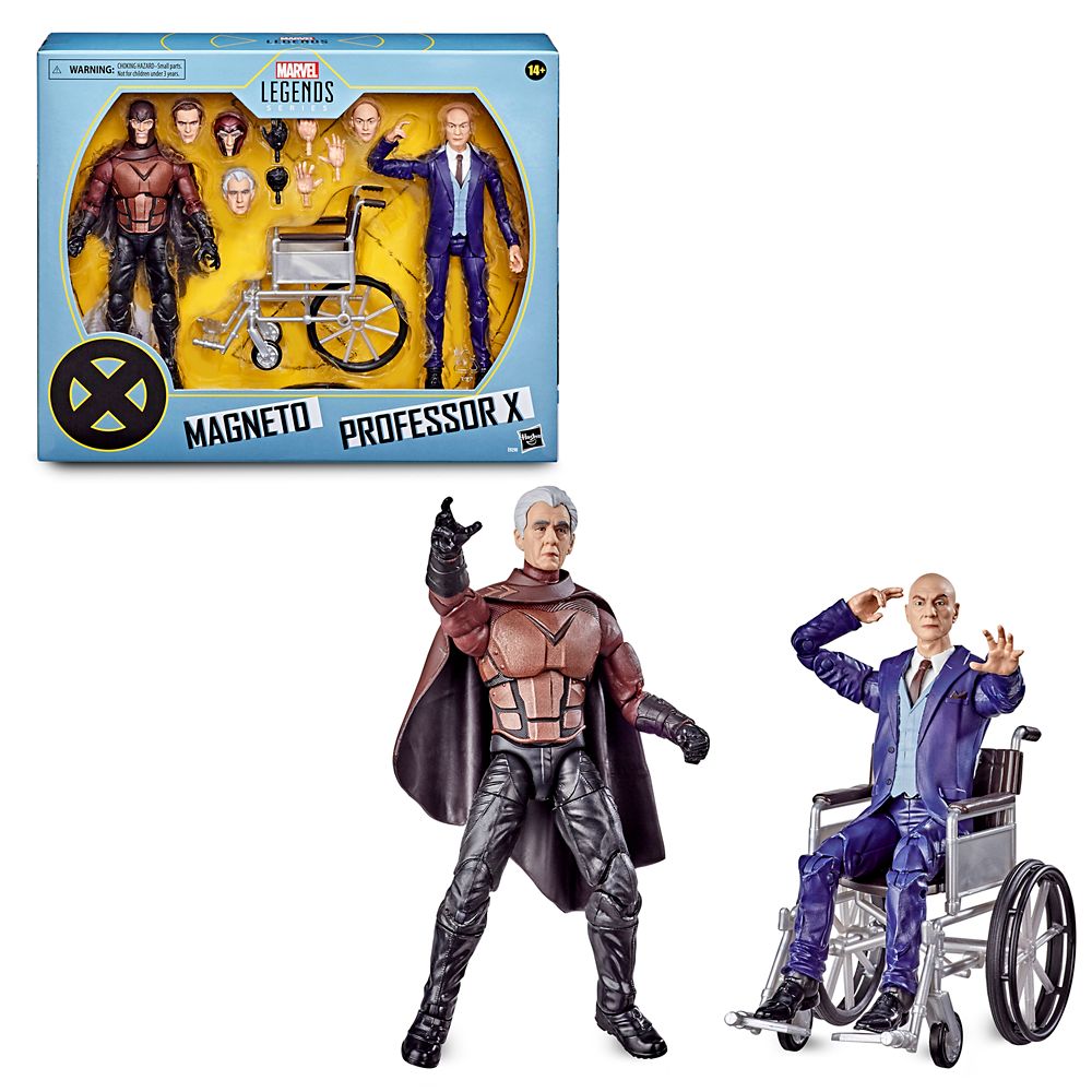 Magneto and Professor X Action Figure Set – Marvel X-Men Legends Series by Hasbro