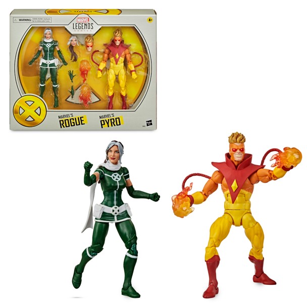 Rogue and Pyro Action Figure Set – Marvel X-Men Legends Series by Hasbro
