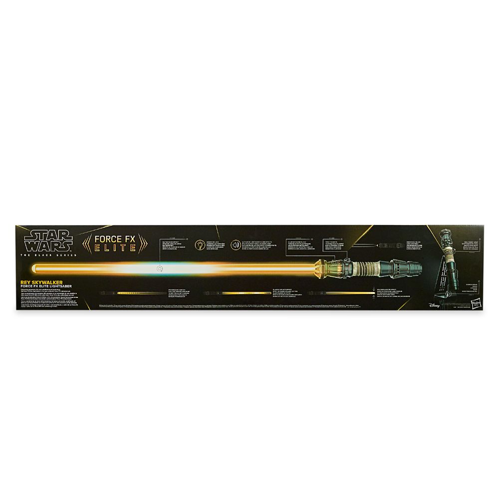 Rey Skywalker Yellow LIGHTSABER The Black Series Force FX Elite LIGHTSABER Toy by Hasbro – Star Wars: The Rise of Skywalker