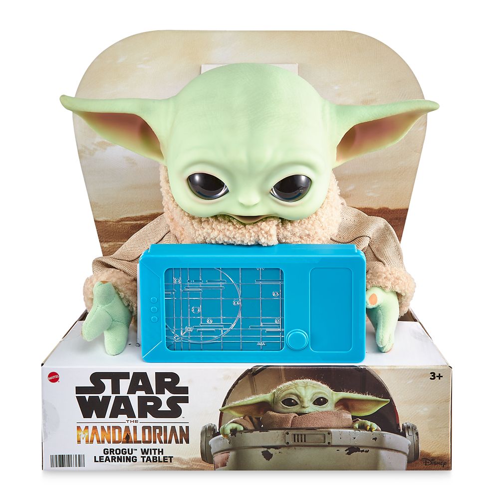 Grogu with Learning Tablet Plush by Mattel – Star Wars: The Mandalorian
