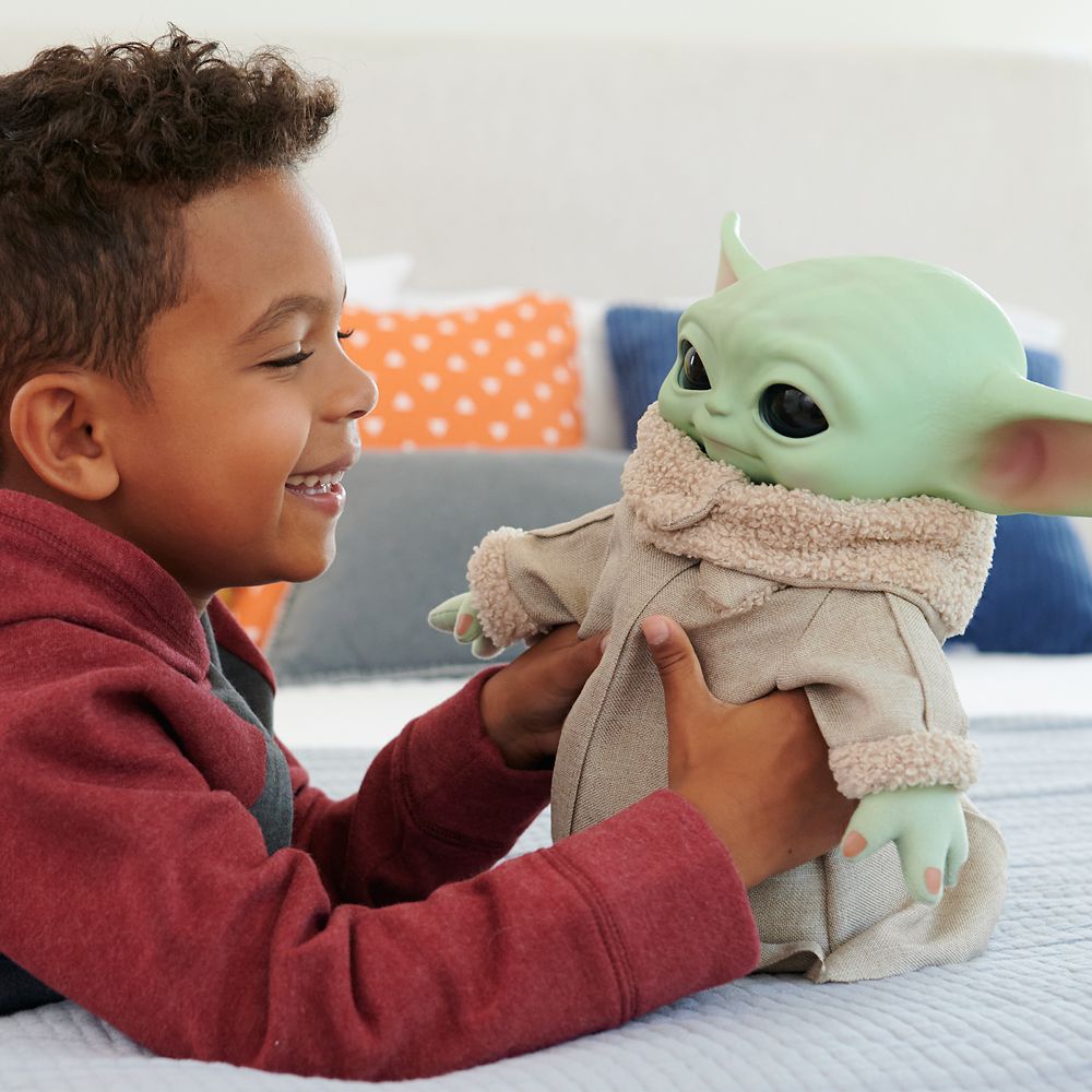 Squeeze & Blink Grogu Plush by Mattel – Star Wars