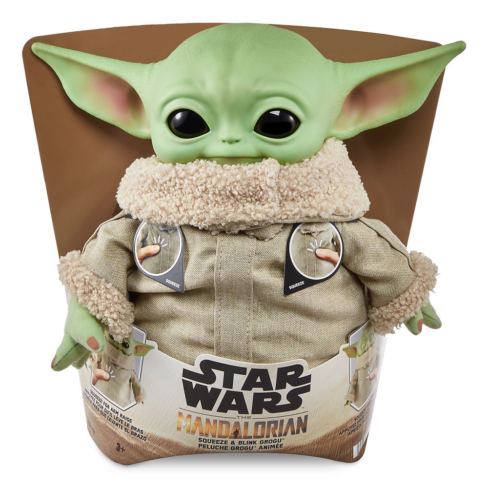 Squeeze & Blink Grogu Plush by Mattel – Star Wars