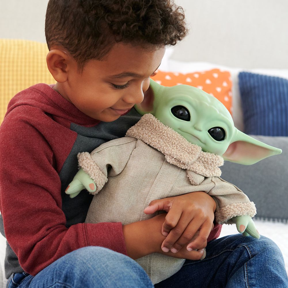 Squeeze & Blink Grogu Plush by Mattel – Star Wars