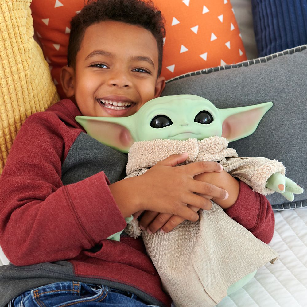 Squeeze & Blink Grogu Plush by Mattel – Star Wars