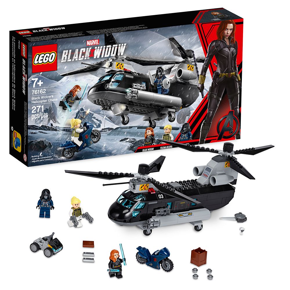 Black Widow's Helicopter Chase Building Set by LEGO â Marvel's Black Widow is now available 