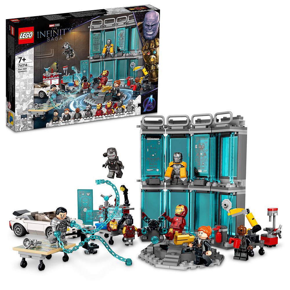 LEGO Iron Man Armory 76216 – The Infinity Saga available online