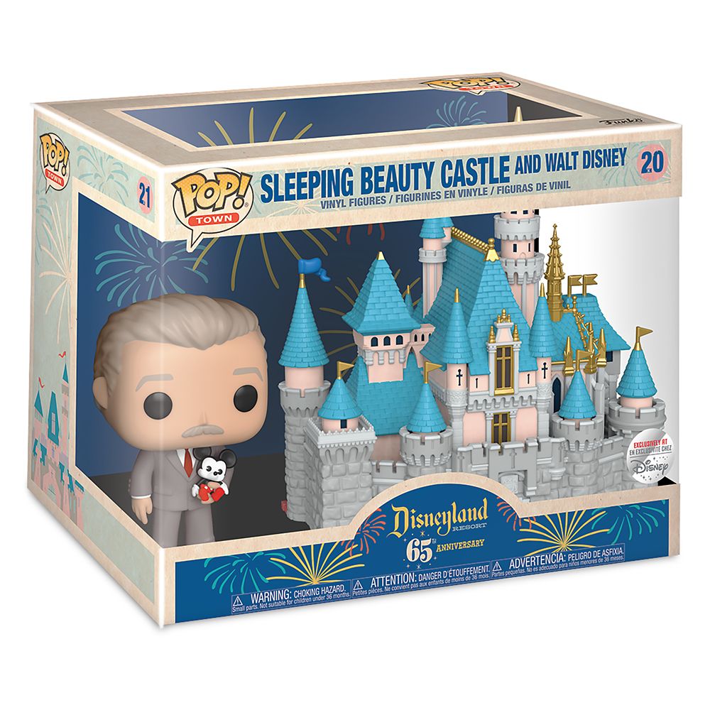 Sleeping Beauty Castle and Walt Disney Pop! Town Vinyl Set by Funko