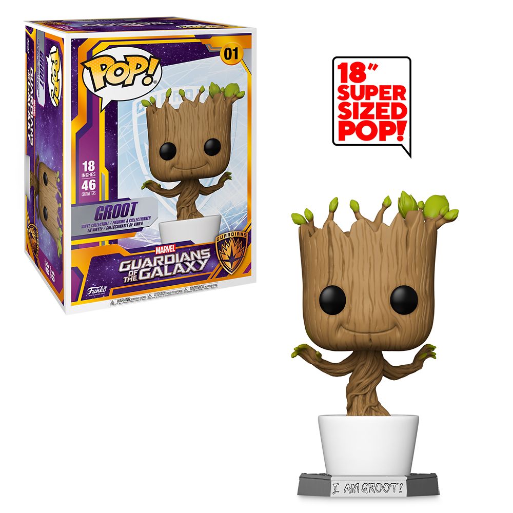 Groot Funko Pop! Vinyl Bobble-Head Figure Guardians of the Galaxy – 18” is available online for purchase