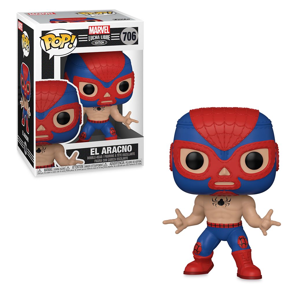 Spider-Man El Aracno Funko Pop! Vinyl Bobble-Head – Marvel Lucha Libre Edition now available