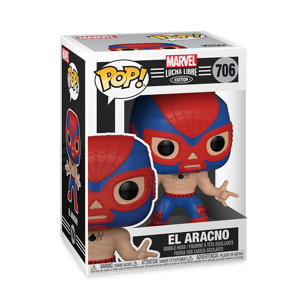 Spider-Man El Aracno Funko Pop! Vinyl Bobble-Head – Marvel Lucha Libre Edition
