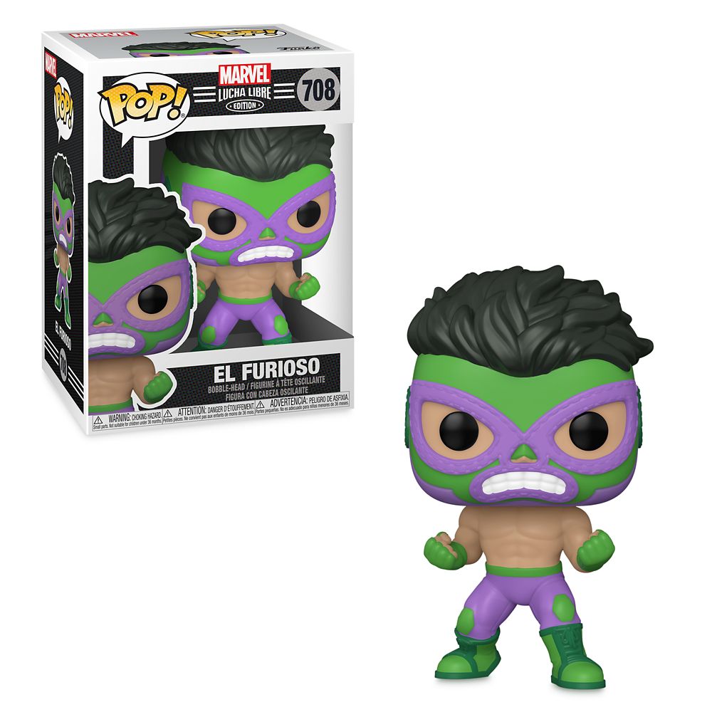 Hulk El Furioso Funko Pop! Vinyl Bobble-Head – Marvel Lucha Libre Edition