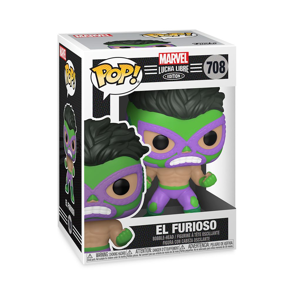 Hulk El Furioso Funko Pop! Vinyl Bobble-Head – Marvel Lucha Libre Edition