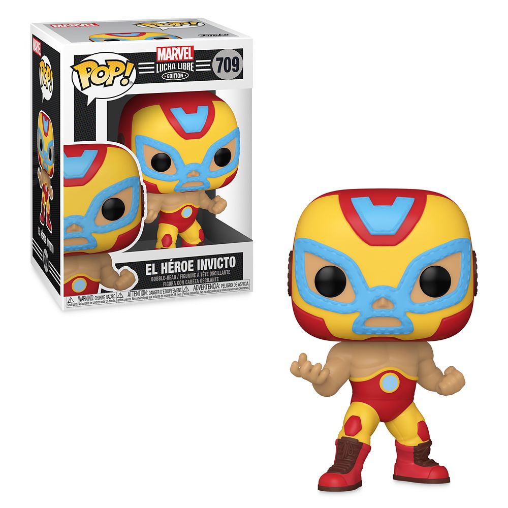 Iron Man El Héroe Invicto Funko Pop! Vinyl Bobble-Head – Marvel Lucha Libre Edition