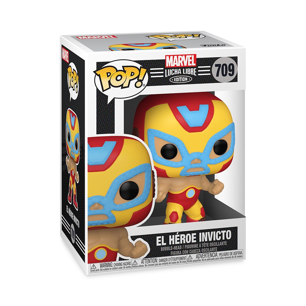 Iron Man El Héroe Invicto Funko Pop! Vinyl Bobble-Head – Marvel Lucha Libre Edition