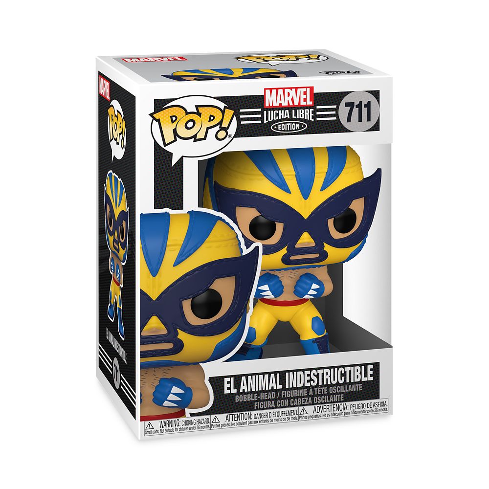 Wolverine El Animal Indestructible Funko Pop! Vinyl Bobble-Head – Marvel Lucha Libre Edition