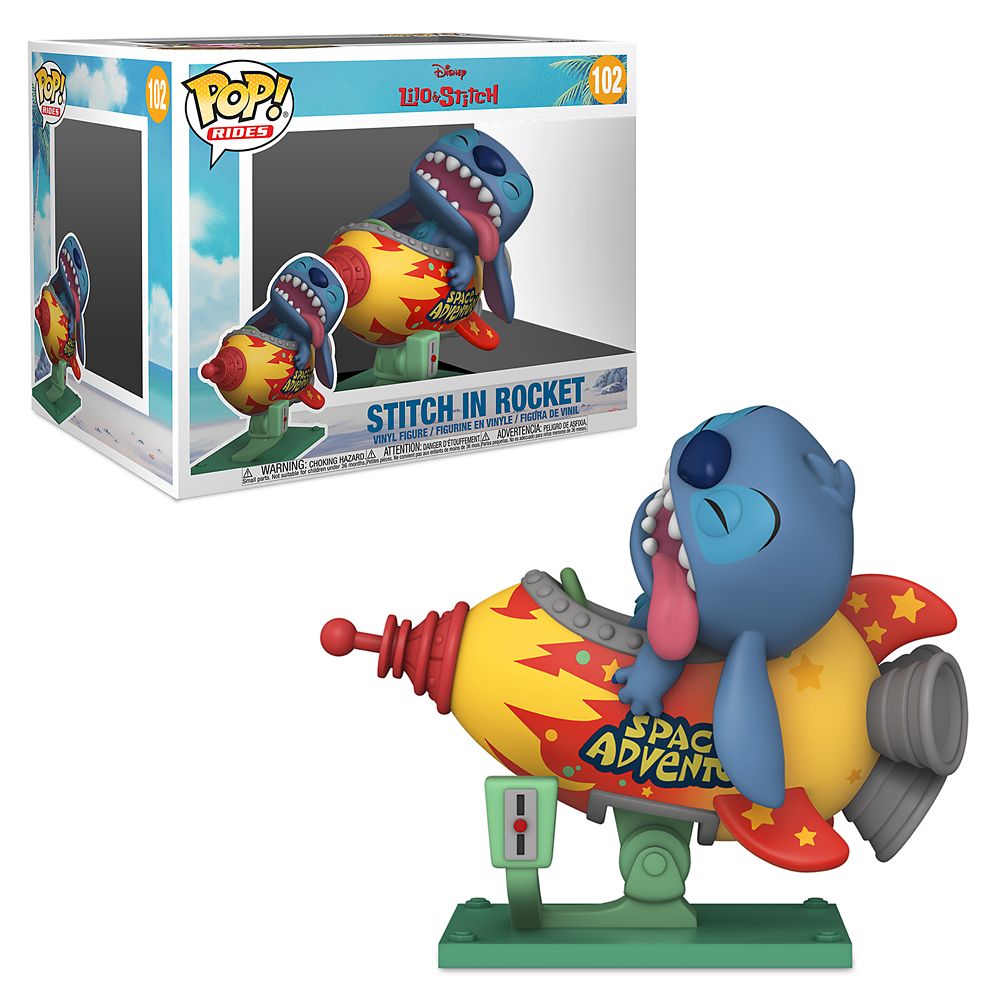 Stitch in Rocket Pop! Rides Vinyl by Funko released today