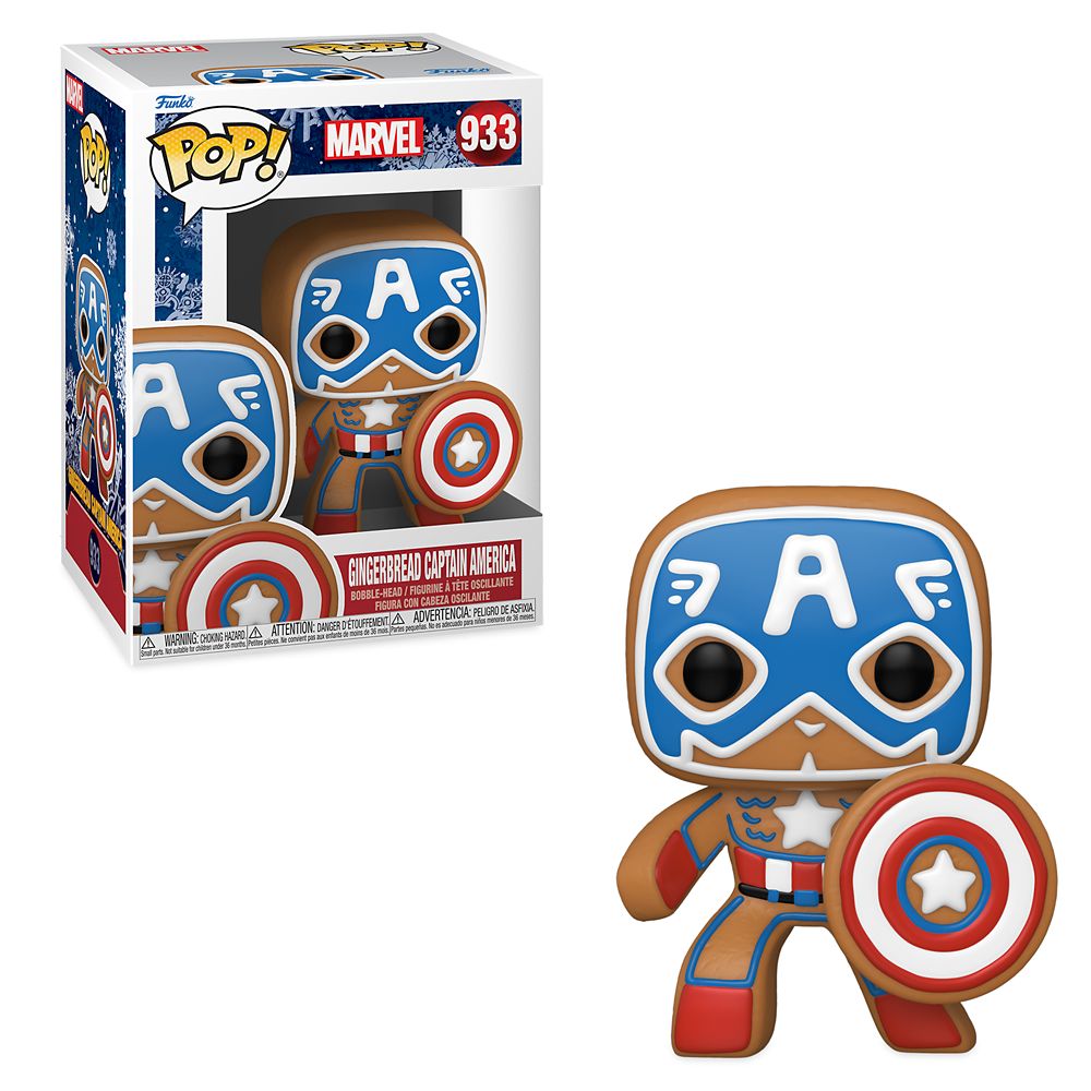 Gingerbread Captain America Funko Pop! Vinyl