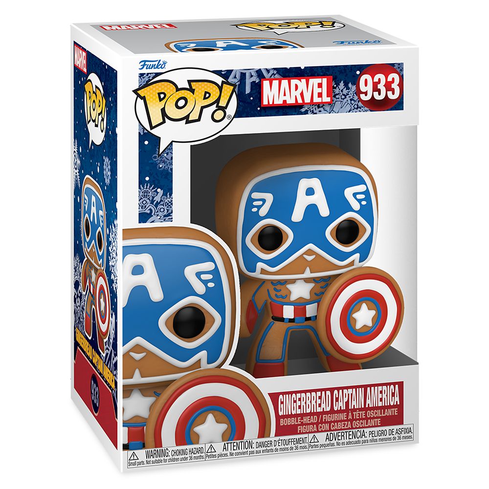 Gingerbread Captain America Funko Pop! Vinyl