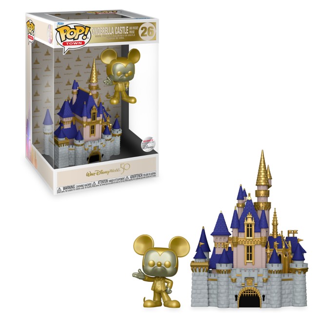 Walt Disney World 50 Castle and Mickey Mouse Funko Pop! Town Vinyl Set