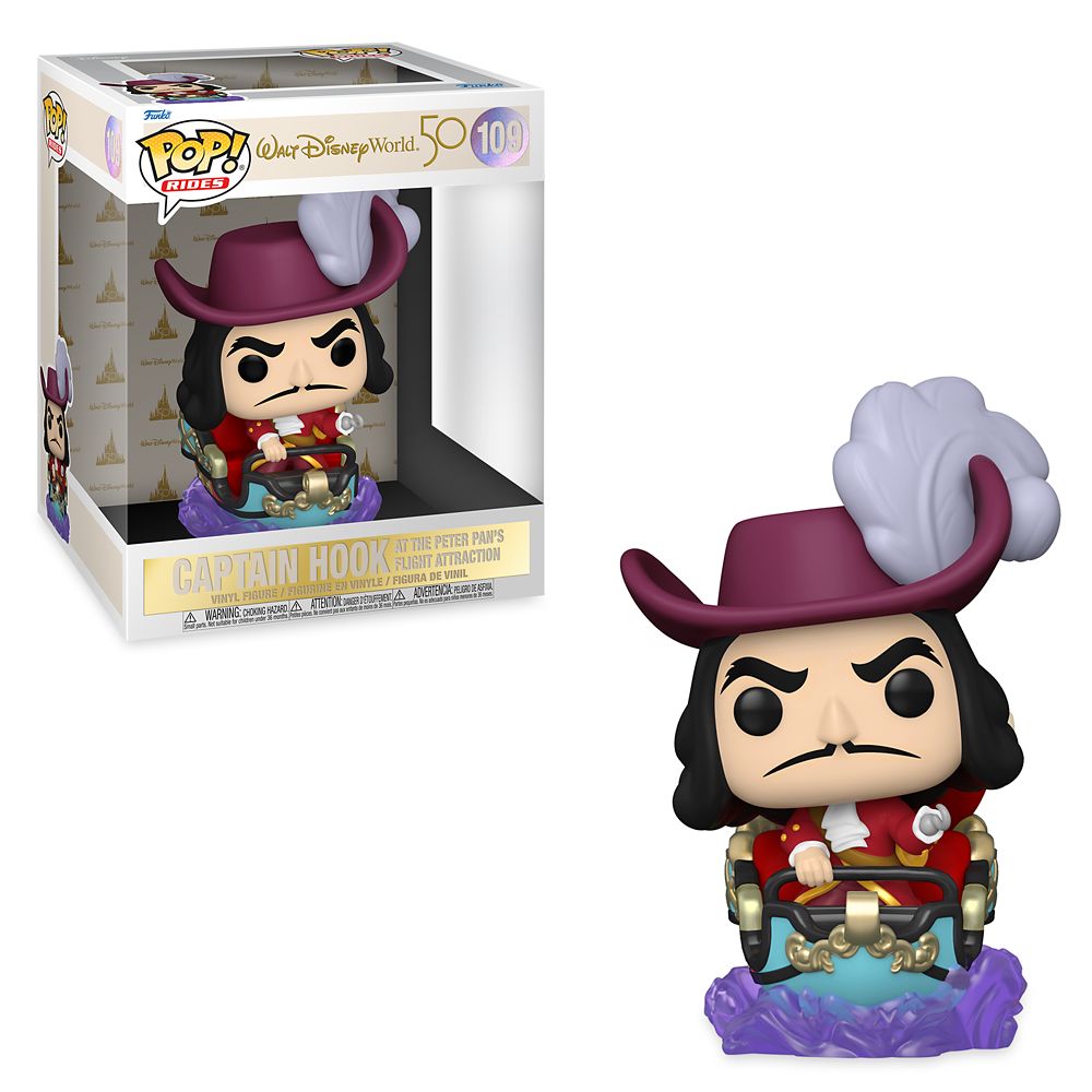 Captain Hook at the Peter Pan’s Flight Attraction Funko Pop! Rides Vinyl now available
