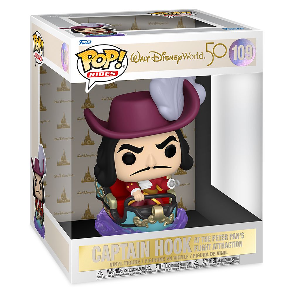 Captain Hook at the Peter Pan's Flight Attraction Funko Pop! Rides Vinyl