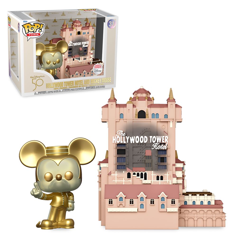 Hollywood Tower Hotel and Mickey Mouse Funko Pop! Town Set – Walt Disney World 50th Anniversary