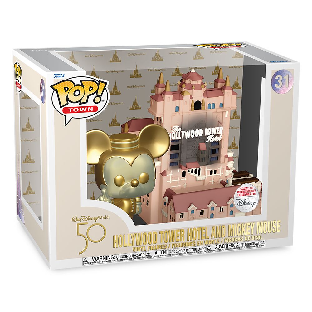 Hollywood Tower Hotel and Mickey Mouse Funko Pop! Town Set – Walt Disney World 50th Anniversary