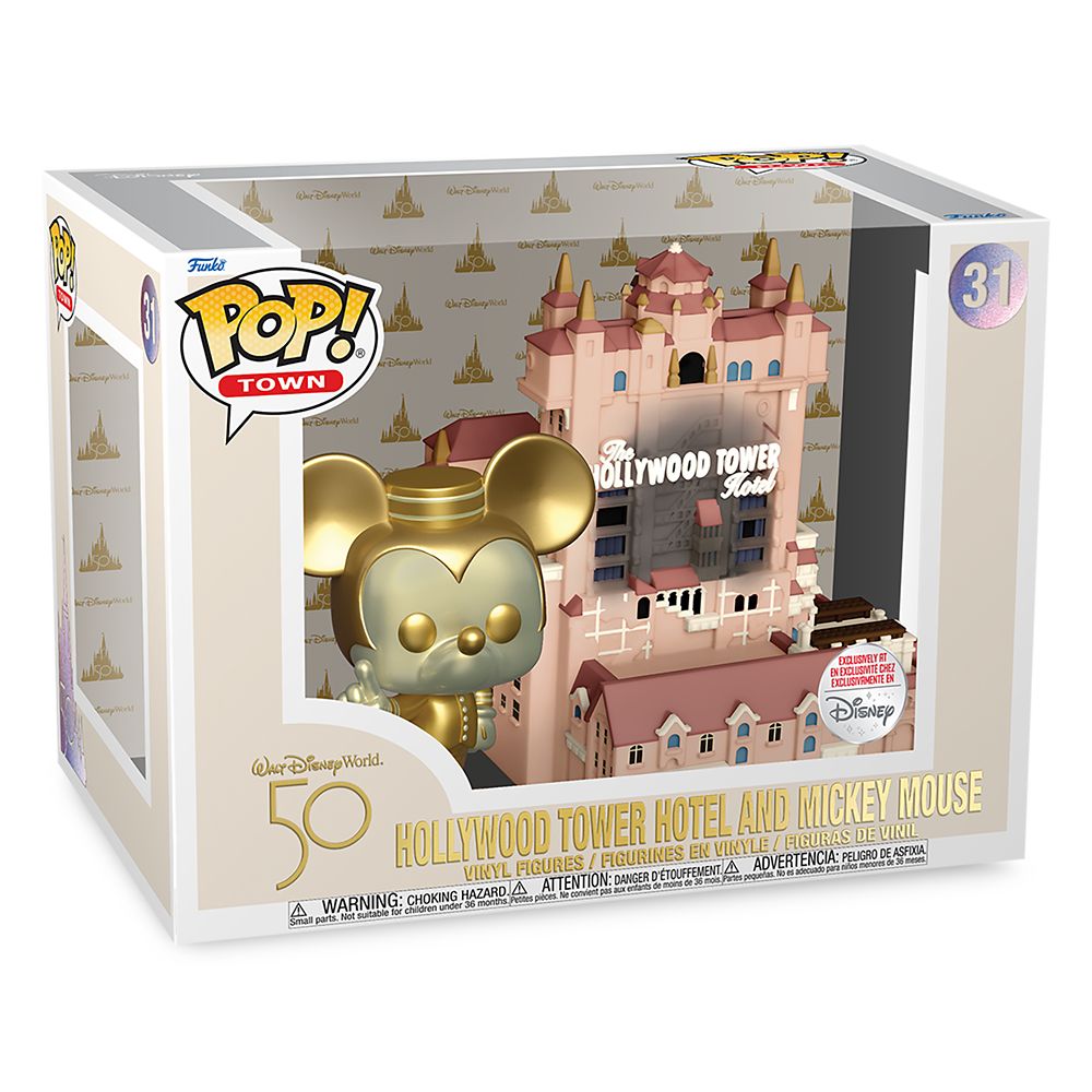 Hollywood Tower Hotel and Mickey Mouse Funko Pop! Town Set – Walt Disney World 50th Anniversary