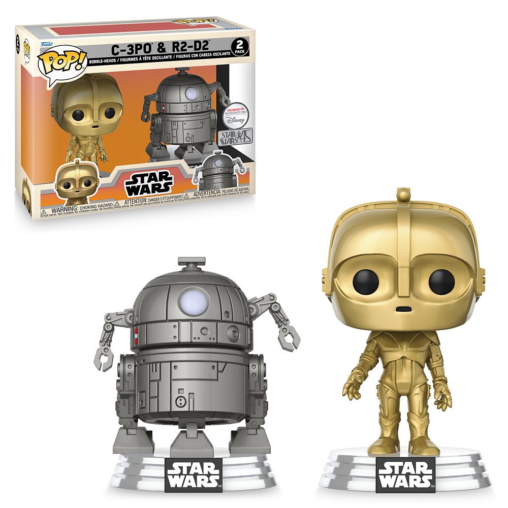 C-3PO and R2-D2 Pop! Vinyl Bobble-Head Figure Set by Funko – Star Wars