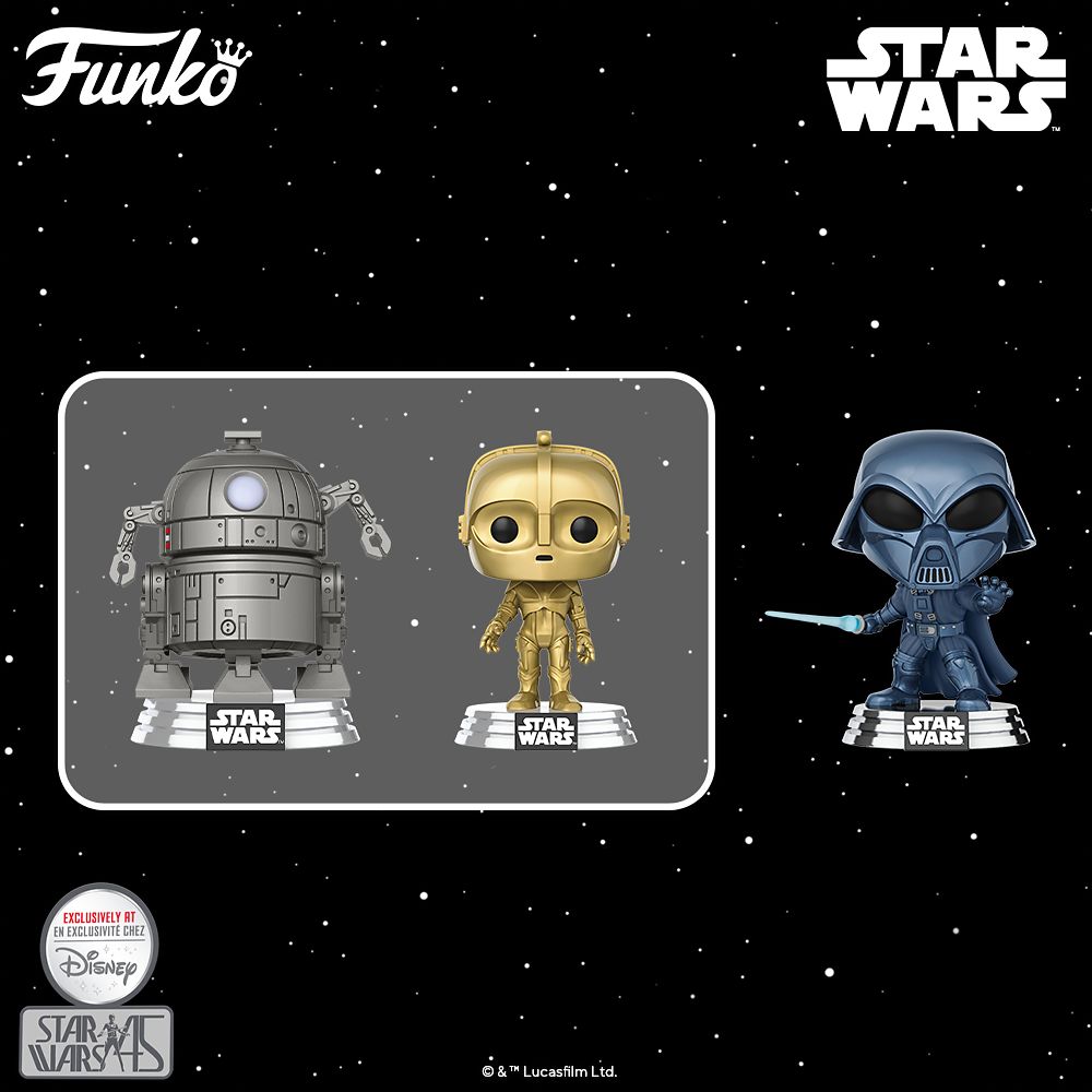 C-3PO and R2-D2 Pop! Vinyl Bobble-Head Figure Set by Funko – Star Wars