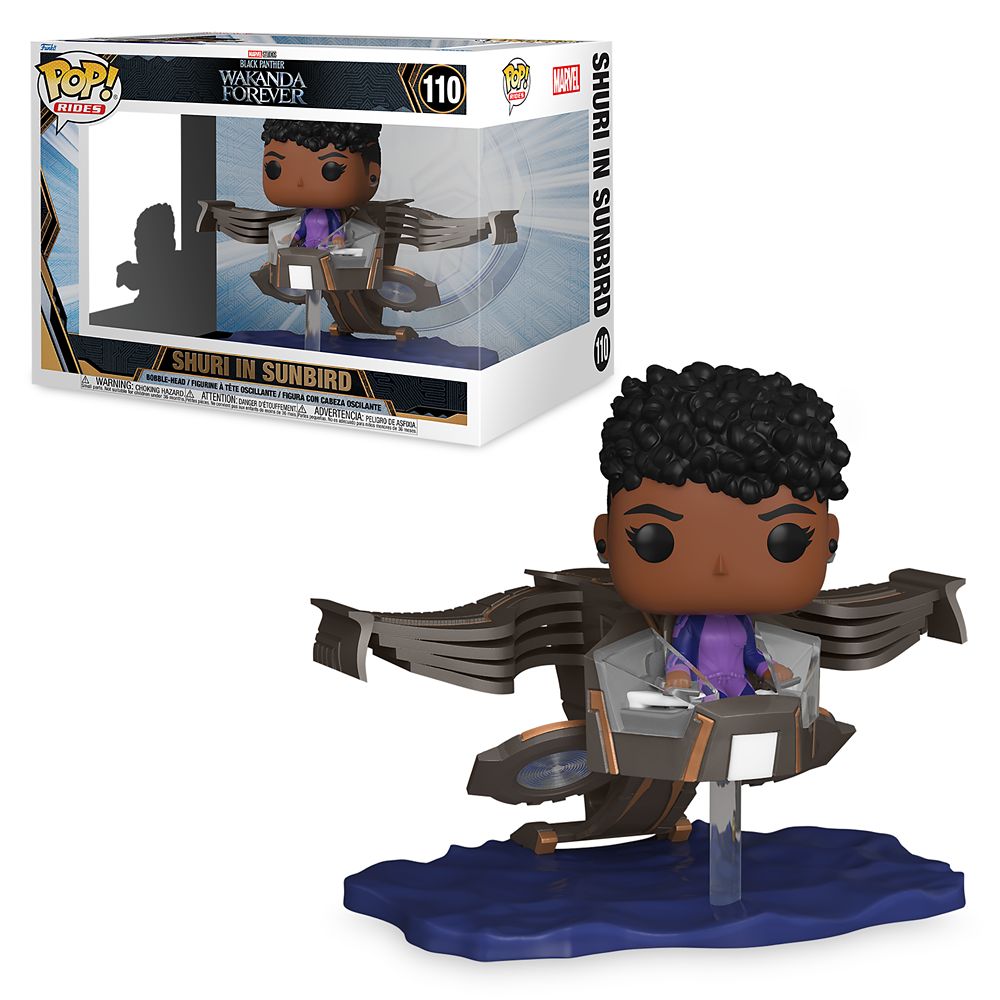 Shuri in Sunbird Funko Pop! Rides Vinyl Bobble-Head – Black Panther: Wakanda Forever has hit the shelves for purchase