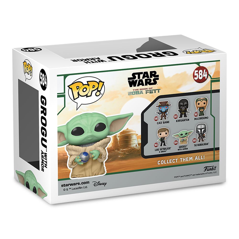 Grogu with Armor Pop! Vinyl Bobble-Head – Star Wars: The Book of Boba Fett