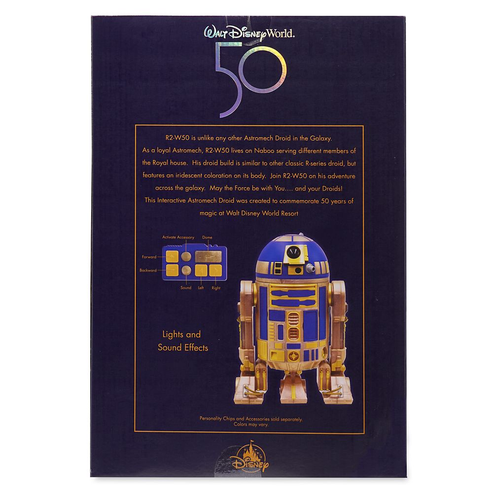 R2-W50 Interactive Remote Control Droid – Star Wars – Walt Disney World 50th Anniversary