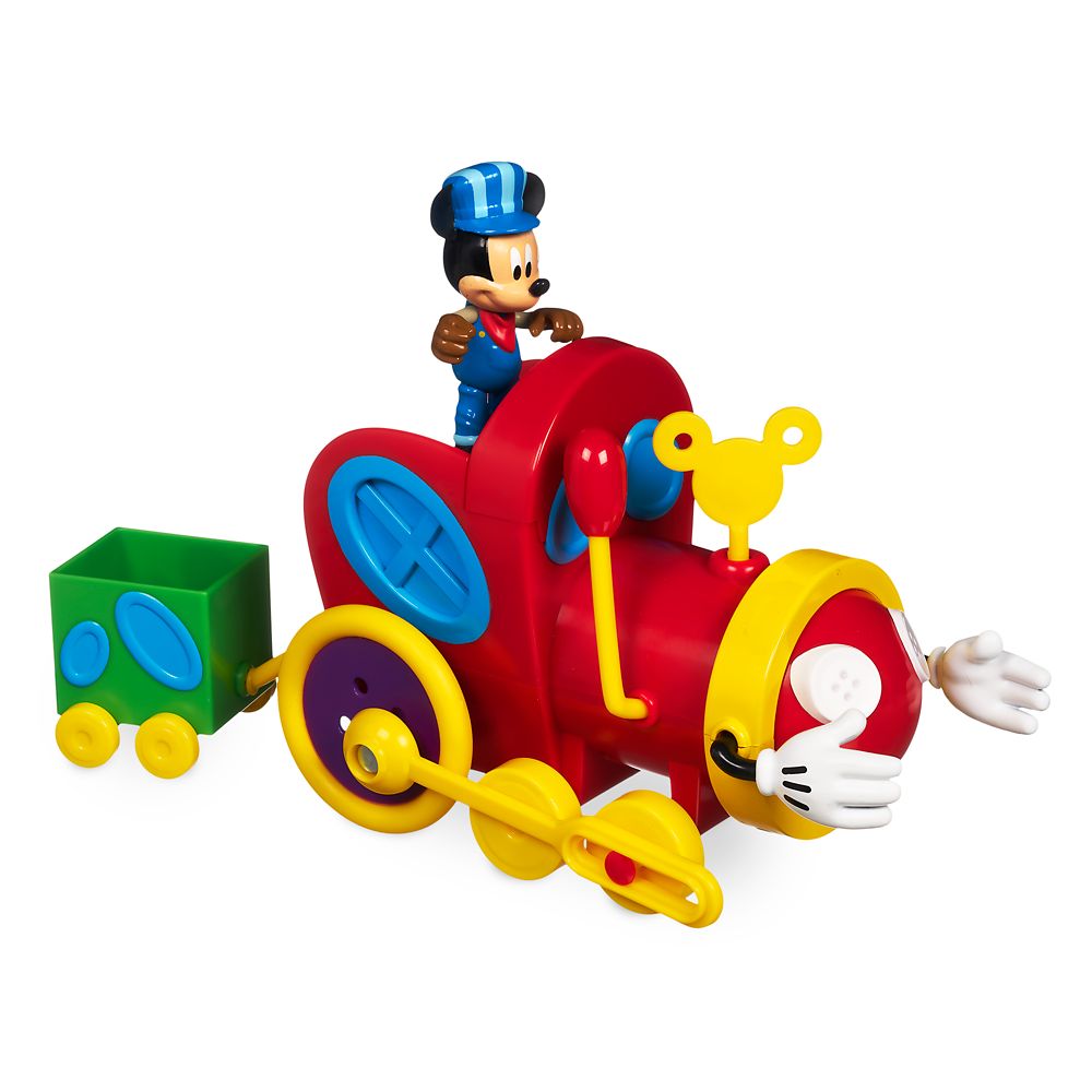 mickey mouse toy train set