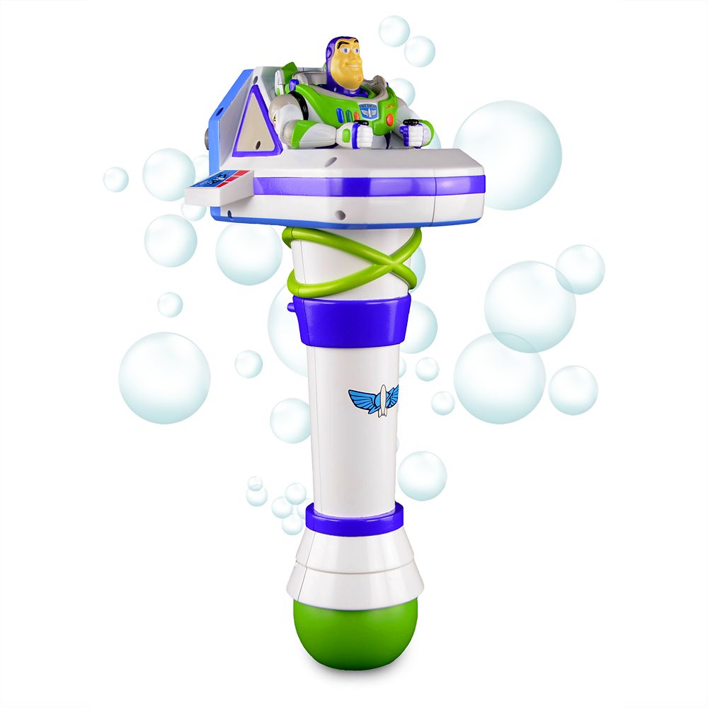 Disney Toy Story Buzz Lightyear Bubble Blower Light Up Blaster Disneyland -  NEW